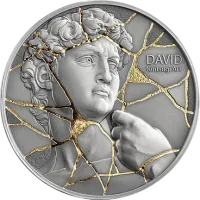 Монета «Давид», 2025 г., Серебро, 62,2 гр., проба 999, КАМЕРУН