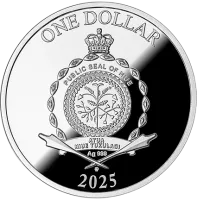 Монета "Год Змеи 7 Элементов", 2025 г., Серебро, 17,5 гр., проба 999, НИУЭ
