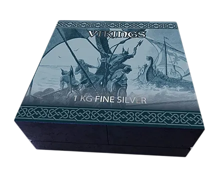 Монета «Викинги », 2023 г., Серебро, 1 000 гр., проба 999, САМОА
