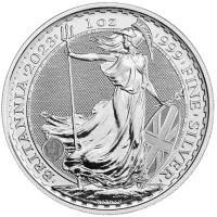Монета "Британия (Коронация Чарльза III)", 2023 г., Серебро, 31,1 гр., проба 999, СОЕДИНЕННОЕ КОРОЛЕВСТВО