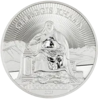 Монета "Чингисхан", 2026 г., Серебро, 31,1 гр., проба 999.9, МОНГОЛИЯ