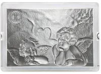 Монета «Рафаэль Санти да Урбино-Ангелы»,  2025 г., Серебро, 15,55 гр., проба 999, САМОА