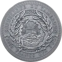 Монета «Гермес», 2024 г., Серебро, 93,3 гр., проба 999, КАМЕРУН