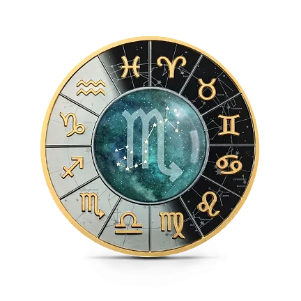 Монета "Скорпион",  2023 г., Серебро, 17,5 гр., проба 999, КАМЕРУН