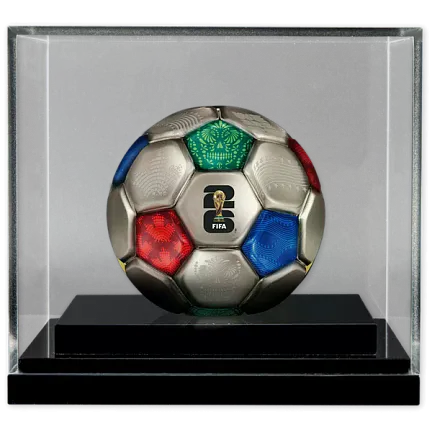 Монета «3D монета Чемпионата Европы по футболу», 2026 г., Серебро, 93,3 гр., проба 999, СОЛОМОНОВЫ ОСТРОВА