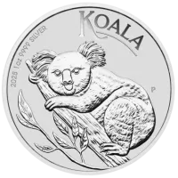 Монета "Коала", 2025 г., Серебро, 31,1 гр., проба 999.9, АВСТРАЛИЯ