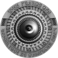 Монета «Летающая монета НЛО МР 1766», 2024 г., Серебро, 217,7 гр., проба 999, КАМЕРУН