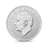 Монета "Британия (Чарльз III)", 2025 г., Серебро, 31,1 гр., проба 999, СОЕДИНЕННОЕ КОРОЛЕВСТВО
