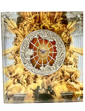 Монета "Собор Святого Петра",  2016 г., Серебро, 311 гр., проба 999, ОСТРОВА КУКА