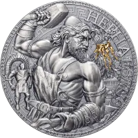 Монета «Гефест», 2023 г., Серебро, 93,3 гр., проба 999, КАМЕРУН