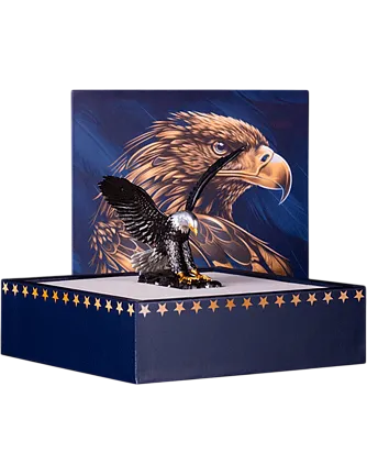 Монета «Американский орел 3D», 2026 г., Серебро, 93,3 гр., проба 999, САМОА