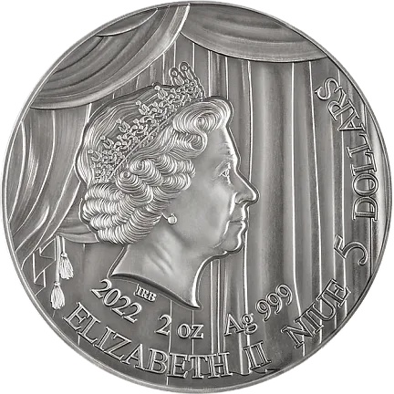 Монета "Кармен",  2022 г., Серебро, 62,2 гр., проба 999, НИУЭ