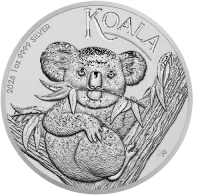 Монета "Коала", 2026 г., Серебро, 31,1 гр., проба 999.9, АВСТРАЛИЯ