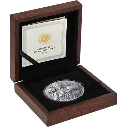 Монета «Гера», 2024 г., Серебро, 93,3 гр., проба 999, КАМЕРУН