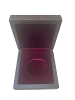 Деревянный футляр без логотипа /с логотипом Золотая Плата/Сеятель/Георгий Победоносец для одной монеты