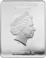 Монета "Святой Михаил",  2011 г., Серебро, 25 гр., проба 999, ОСТРОВА КУКА