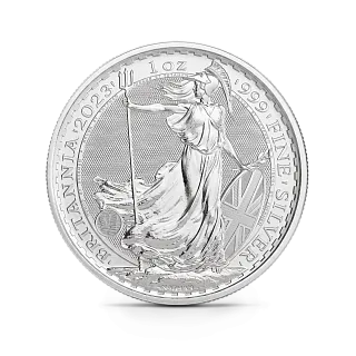 Монета "Британия (Чарльз III)", 2023 г., Серебро, 31,1 гр., проба 999, СОЕДИНЕННОЕ КОРОЛЕВСТВО