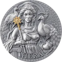 Монета «Гера», 2024 г., Серебро, 93,3 гр., проба 999, КАМЕРУН