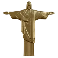 Монета "Христос - Искупитель 3D", 2025 г., 31,1 гр., проба 999, КАМЕРУН