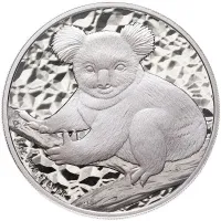 Монета "Коала", 2009 г., 31,1 гр., проба 999, АВСТРАЛИЯ