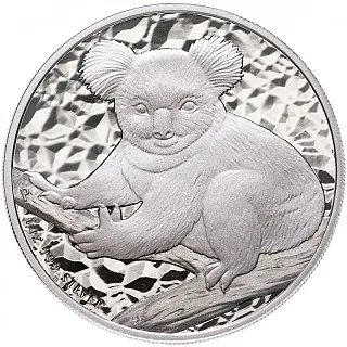 Монета "Коала", 2009 г., 31,1 гр., проба 999, АВСТРАЛИЯ