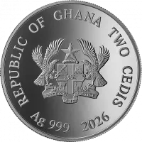 Монета «Год Лошади (с рутением)», 2026 г., Серебро, 15,55 гр., проба 999, ГАНА