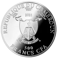 Монета «Любовь витает в воздухе»,  2021 г., Серебро, 10 гр., проба 999, КАМЕРУН