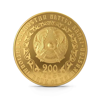 Монета "Барс", 2010 г., Золото, 62,2 гр., проба 999.9, КАЗАХСТАН