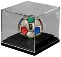 Монета «3D монета Чемпионата Европы по футболу», 2026 г., Серебро, 93,3 гр., проба 999, СОЛОМОНОВЫ ОСТРОВА