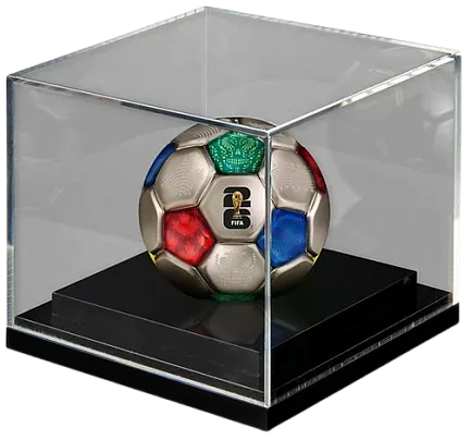 Монета «3D монета Чемпионата Европы по футболу», 2026 г., Серебро, 93,3 гр., проба 999, СОЛОМОНОВЫ ОСТРОВА