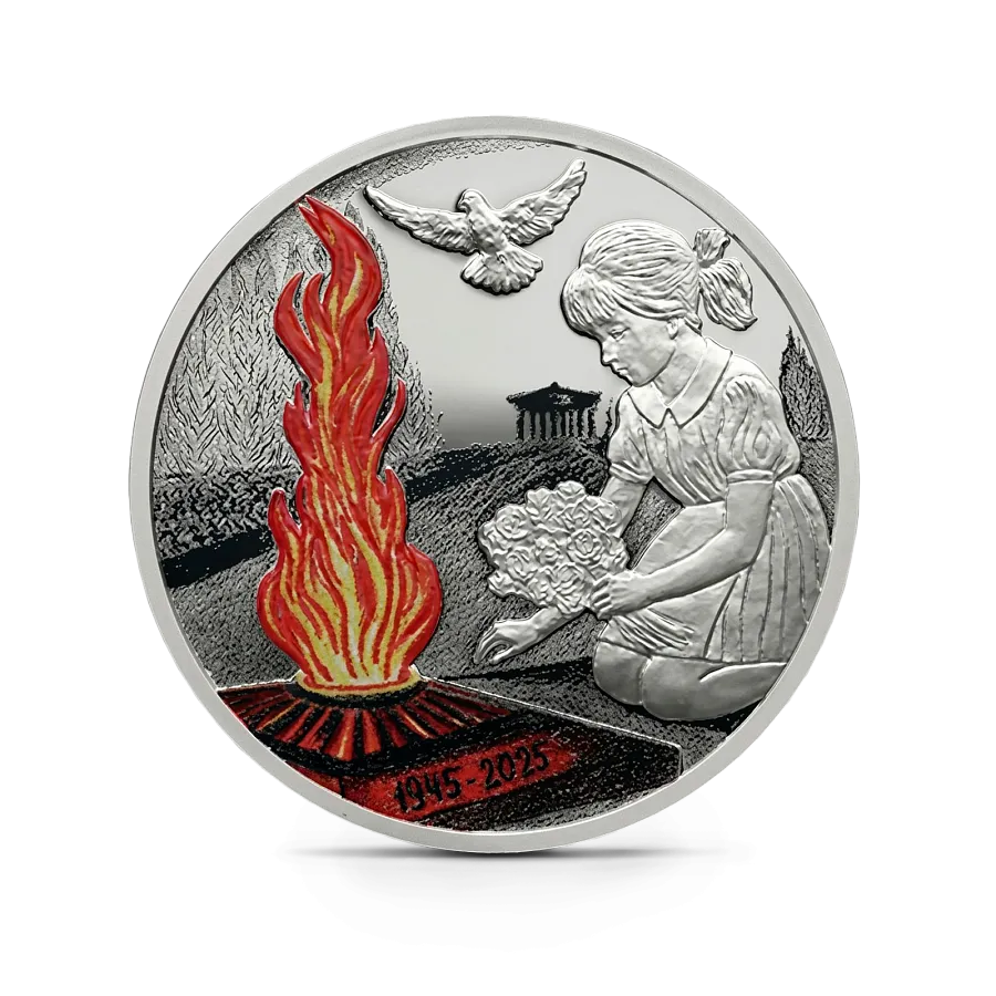 Монета "Никто не забыт", 2025 г., Серебро, 10 гр., проба 925, КАМЕРУН